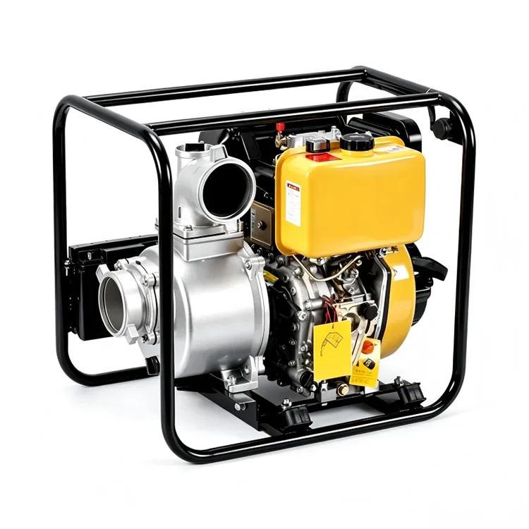 Pompe à eau compacte à haut débit à moteur diesel